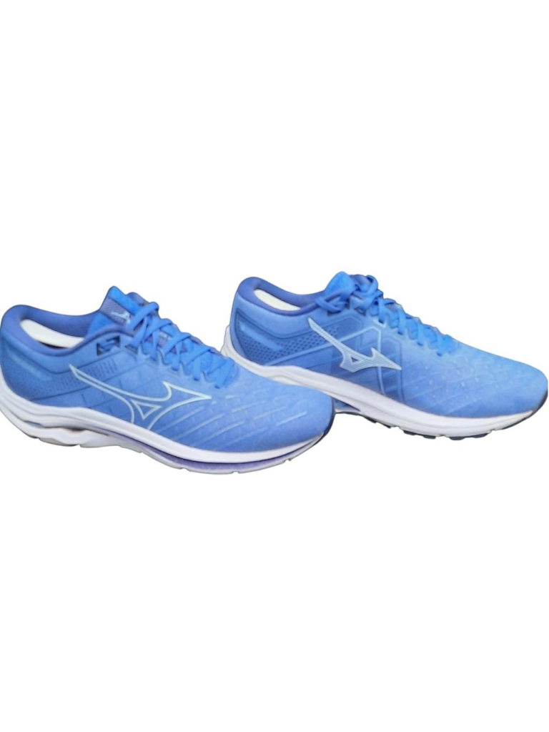 Mizuno Wave Inspire 18 Womens Running Shoes Blue Support Cushioned Trainers Sz12